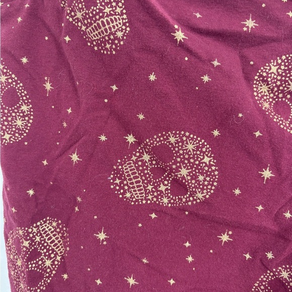 Torrid Gold Foil Star Sugar Skull Zinfandel Crop Leggings size 2x - Picture 9 of 15